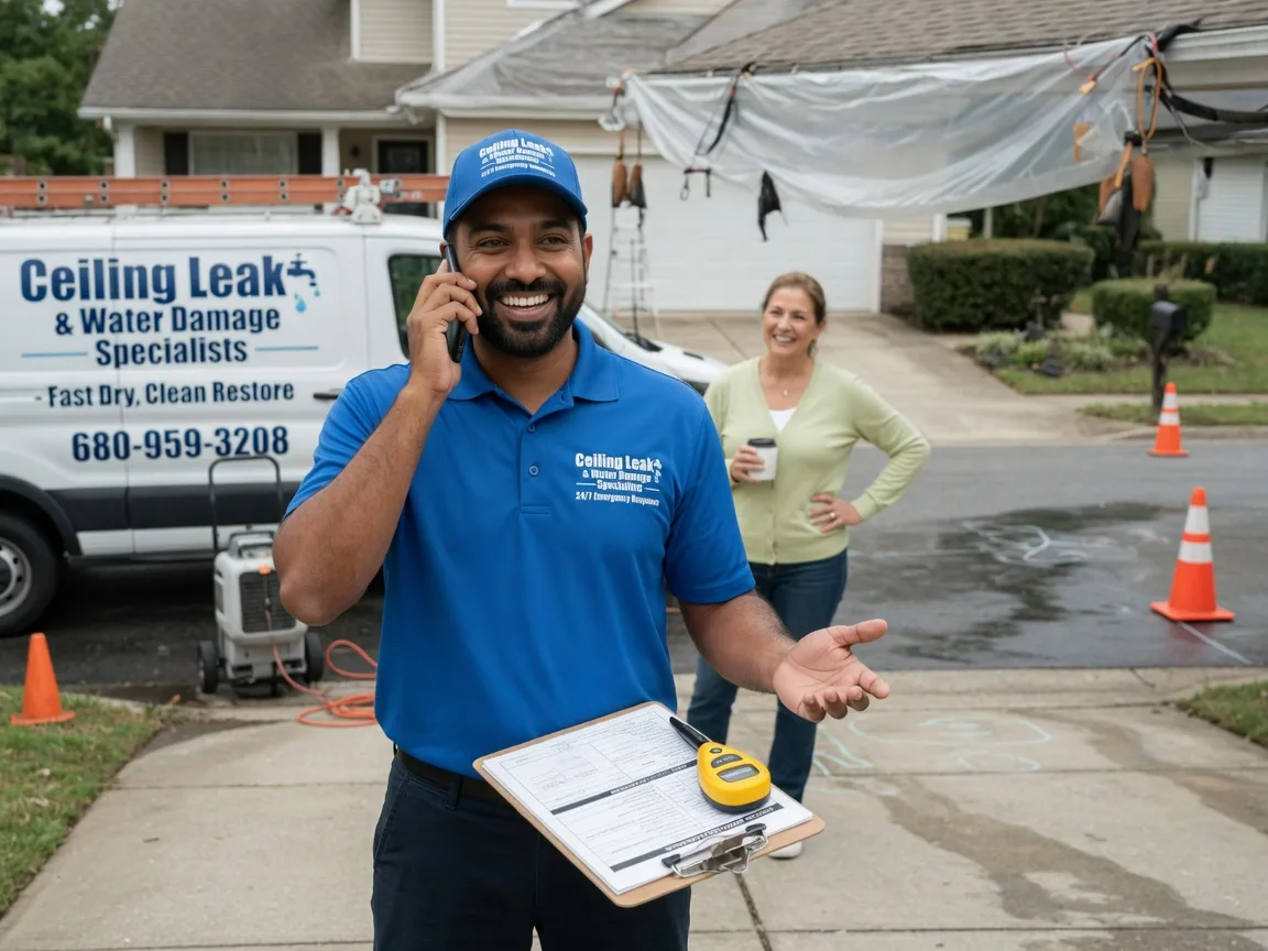 Ceiling Leak Cleanup Mount Horeb, WI FAQs